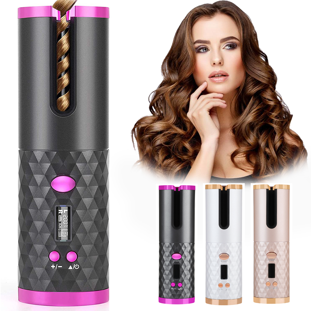 “Dermalytiq™ Cordless Auto Hair Curler – Salon-Quality Curls On the Go”