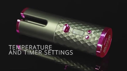 “Dermalytiq™ Cordless Auto Hair Curler – Salon-Quality Curls On the Go”